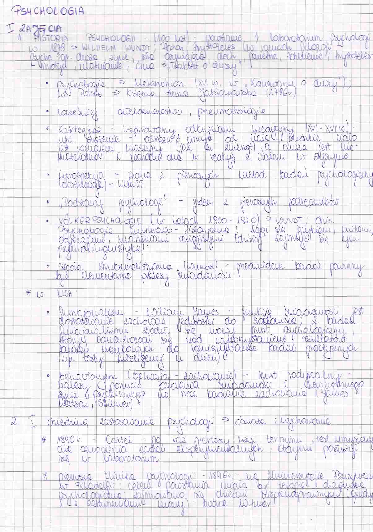wykłady z psychologii - strona 1