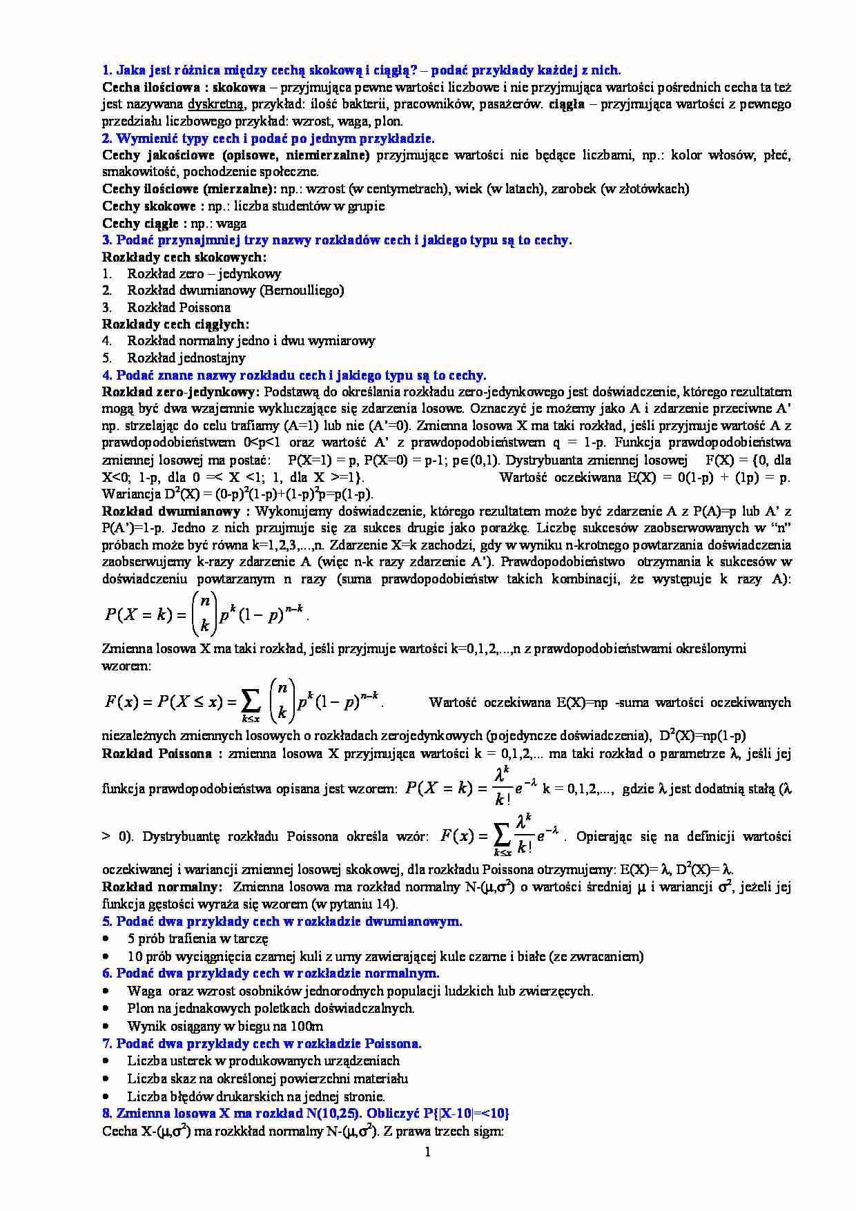 Statystyka - materiały różne - strona 1