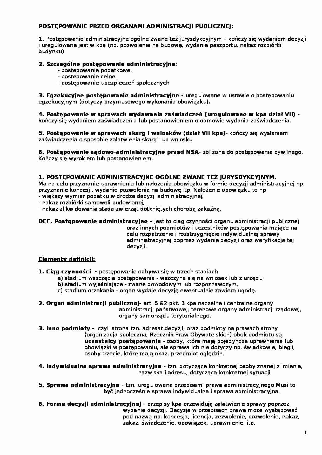 prawo administracyjne - Prokurator - strona 1