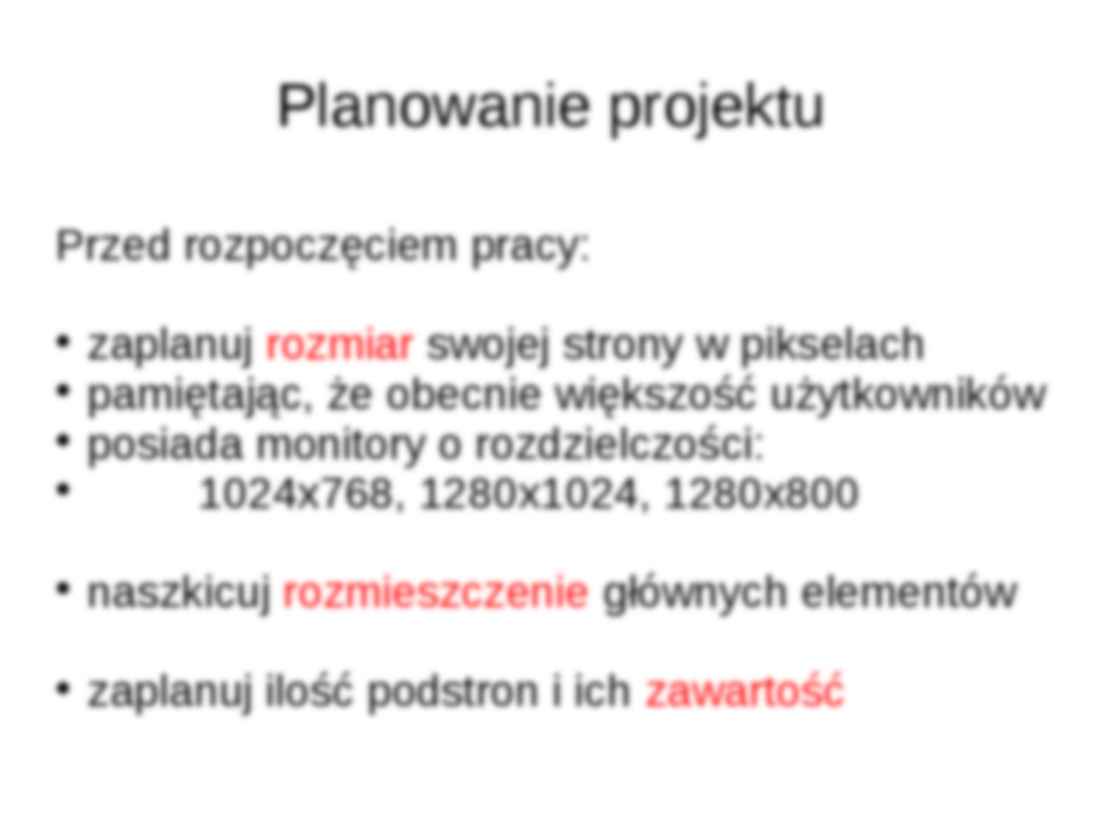 Tworzenie prostych stron WWW w programie Adobe Photoshop CS3 - strona 2