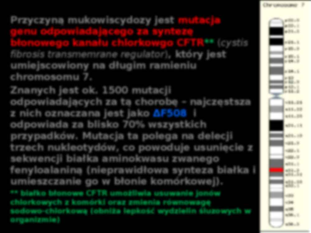 Choroby genetyczne: Mukowiscydoza - strona 3