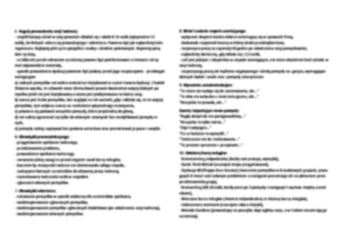 Zarządzanie - notatki z ćwiczeń - strona 2