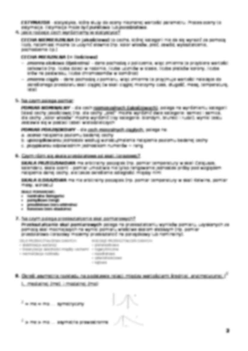 Statystyka - EGZAMIN - strona 2