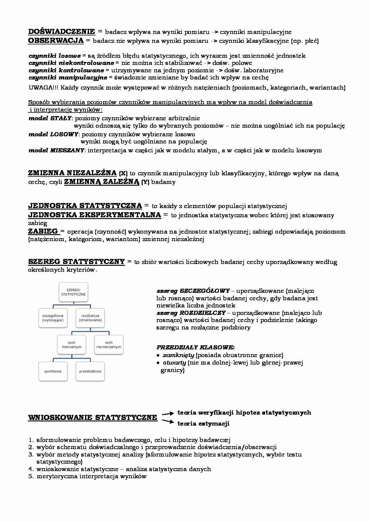 Statystyka - MATERIAŁY DODATKOWE - strona 1