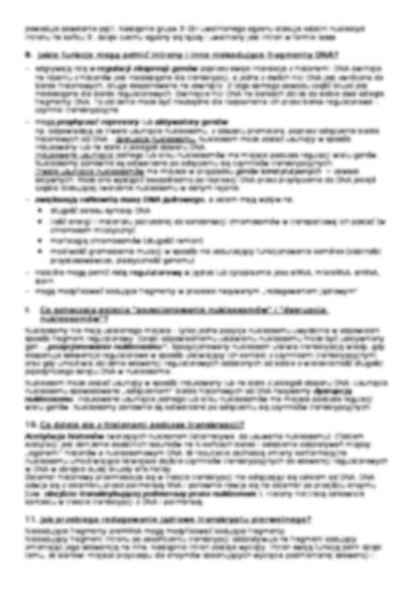 Genetyka - regulacja ekspresji genów - strona 3