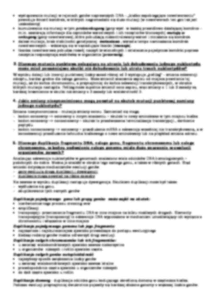 Genetyka - podstawy genetyki populacji, zmienność i ewolucja - strona 2