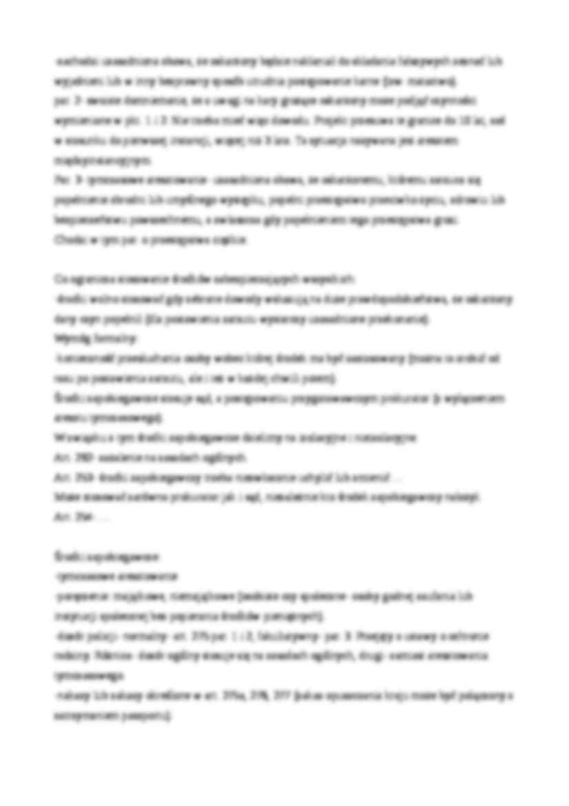 Postępowanie karne: środki przymusu, środki zapobiegawcze - strona 2