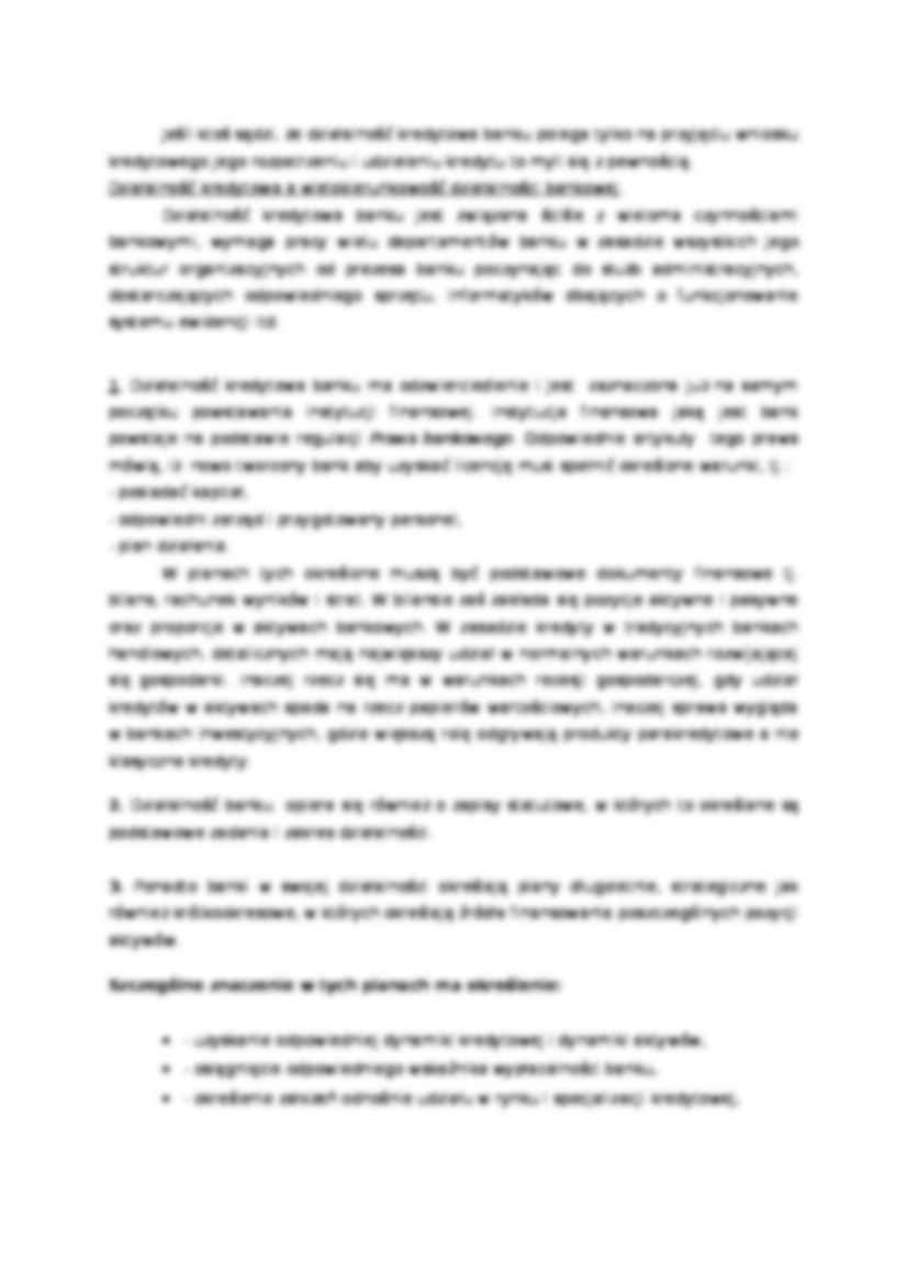 Działalność kredytowa banku - strona 3