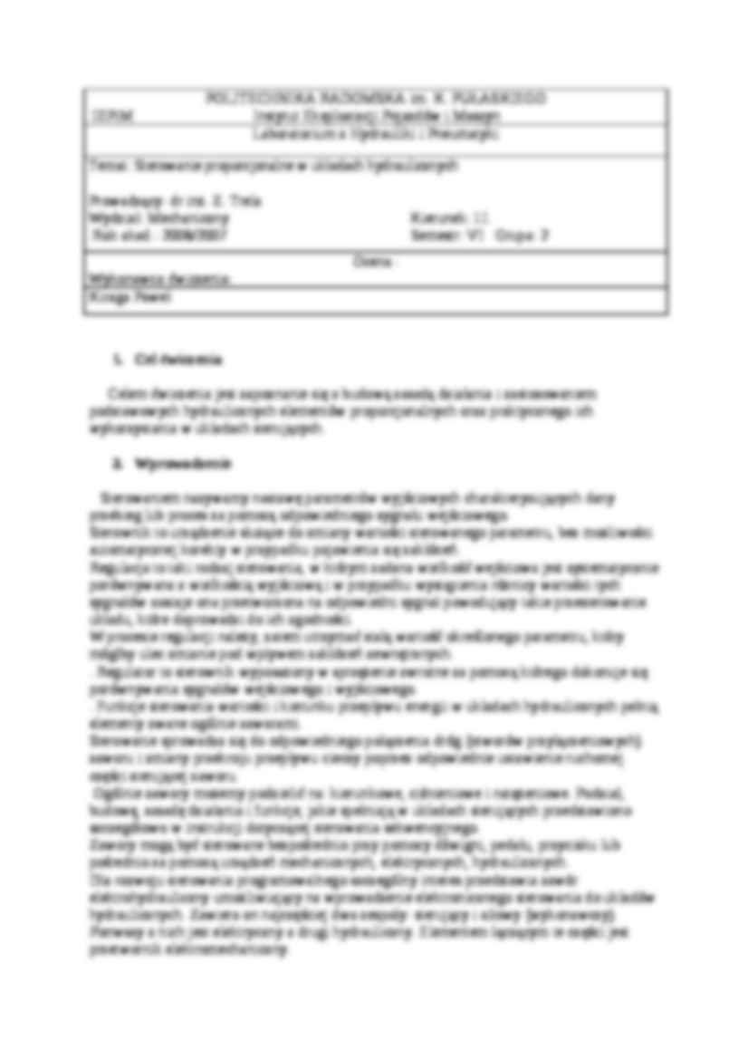 Hydraulika i Pneumatyka- lab - strona 3