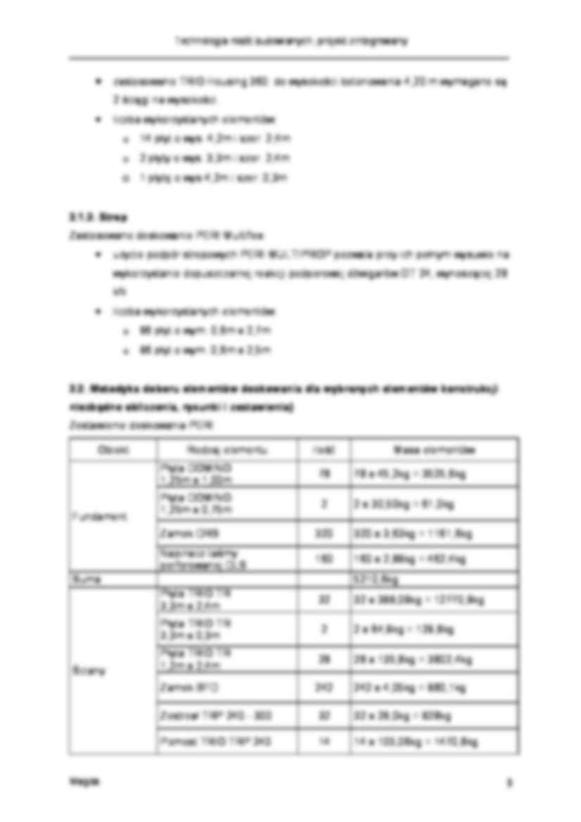projekt z technologi robót budowlanych  - strona 3