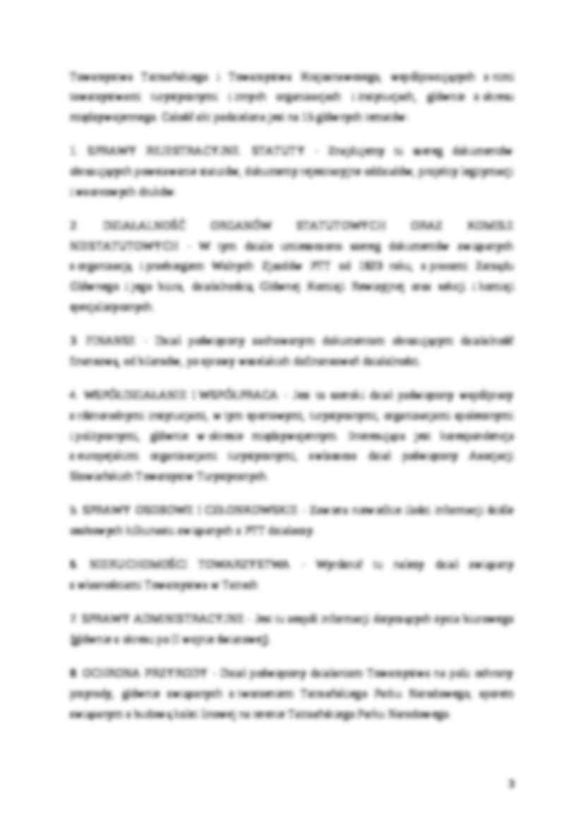 Referat na temat PTTK jako ośrodka dokumentacyjnego - strona 3