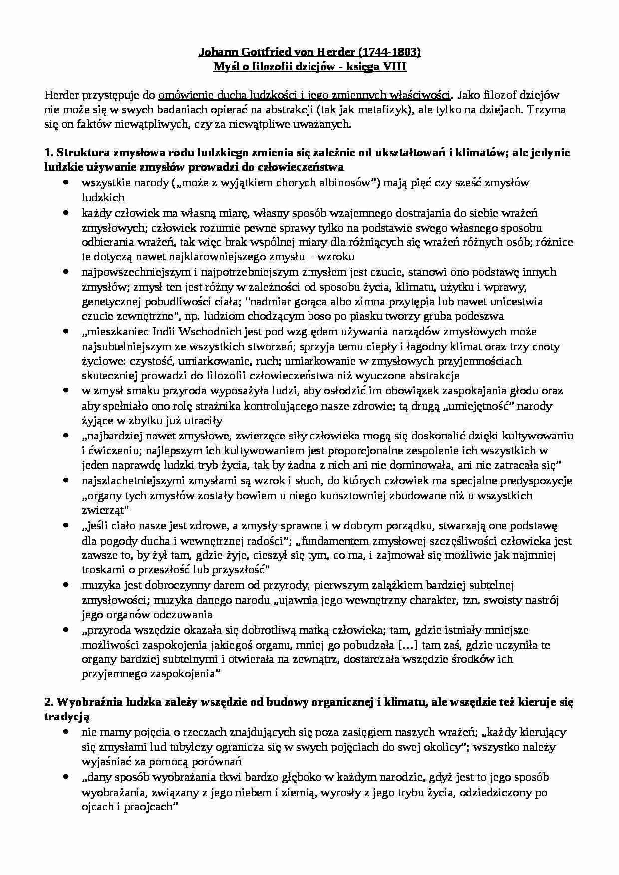 Opracowania wybranych tekstów Herdera i Kanta - strona 1