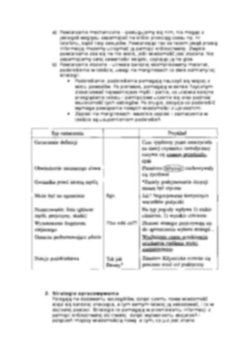 Strategie uczenia się - strona 2
