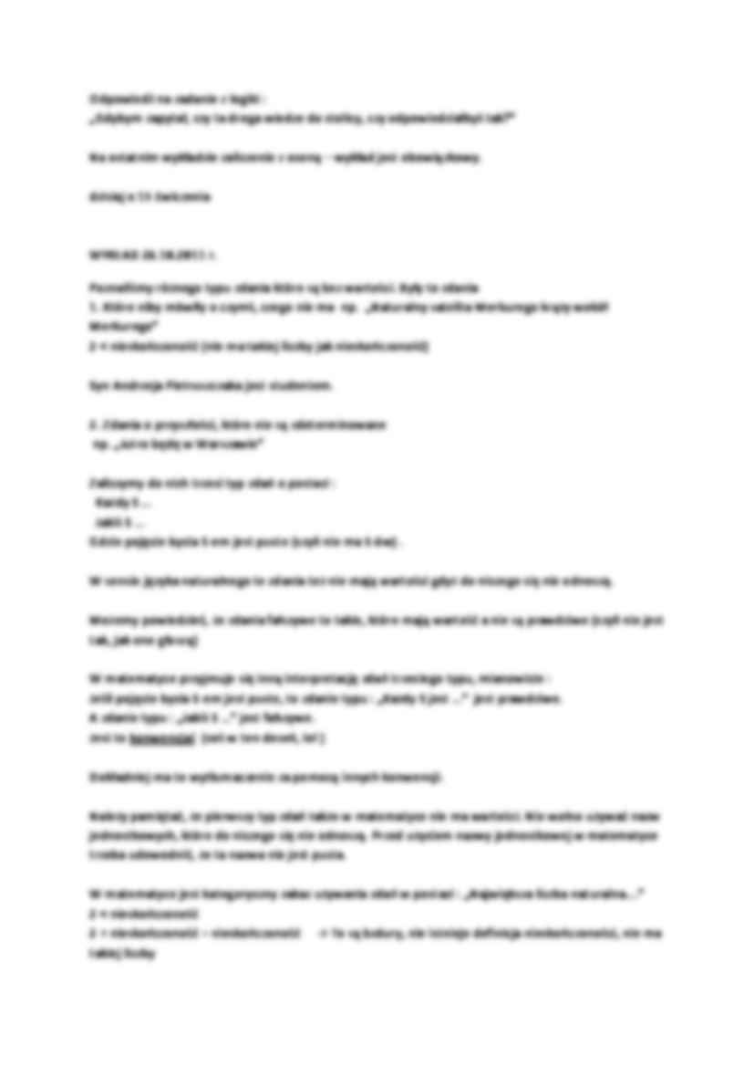 logika - wykłady, prof. dr hab. A. Pietruszczak - strona 3