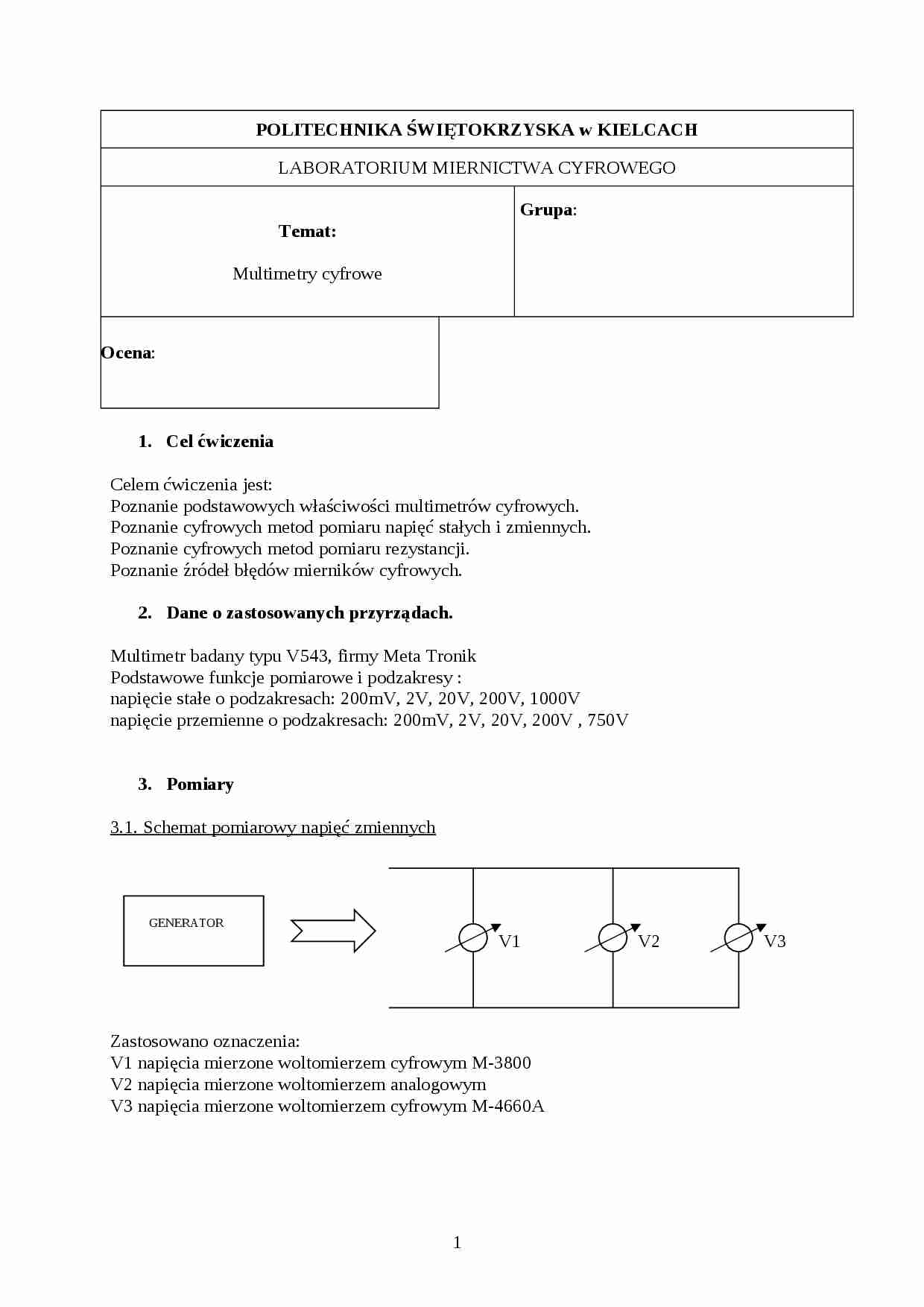 Multimetry cyfrowe - strona 1
