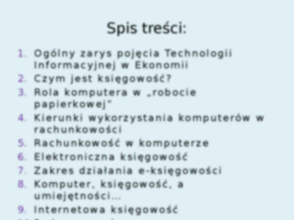 Technologia informacyjna w ekonomii - prezentacja - strona 2