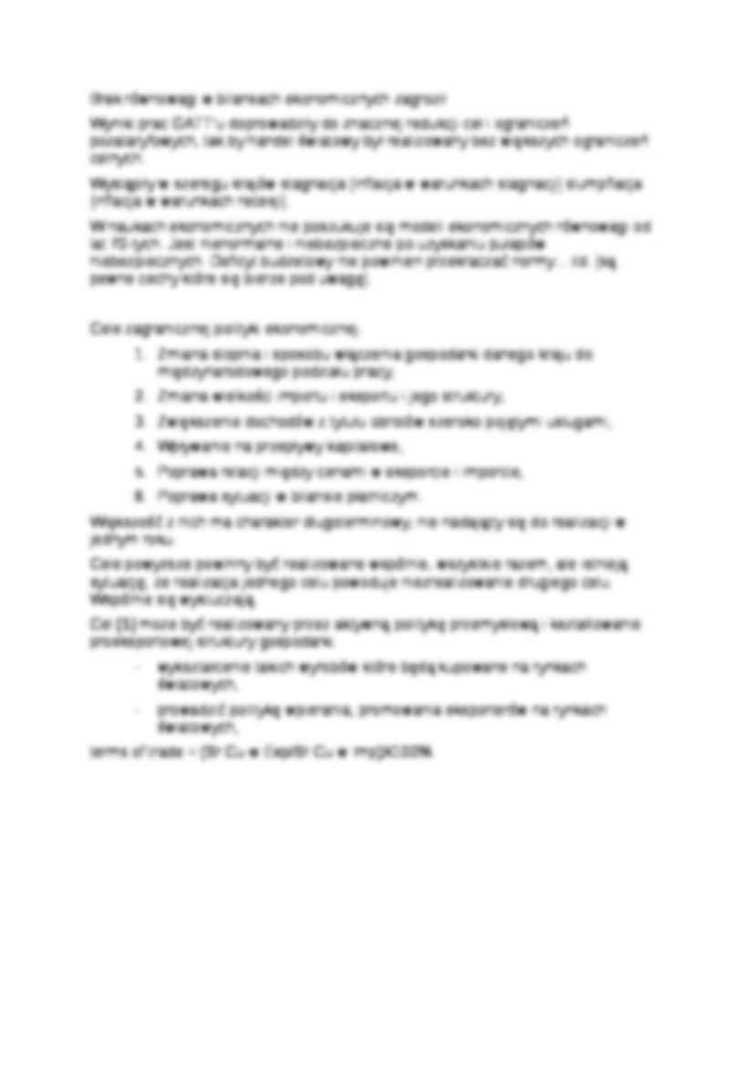 Międzynarodowe stosunki gospodarcze - materiały - strona 3