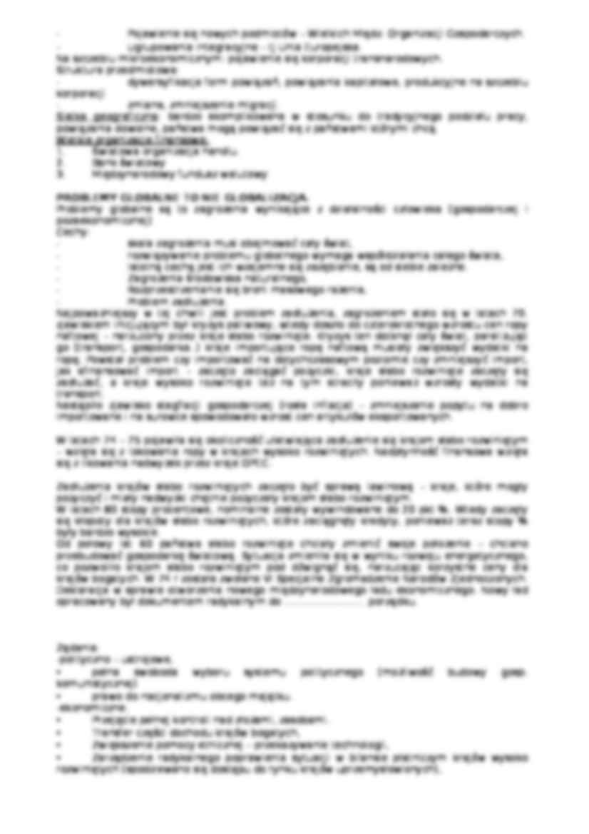 Międzynarodowe stosunki gospodarcze - materiały - problemy globalne - strona 2