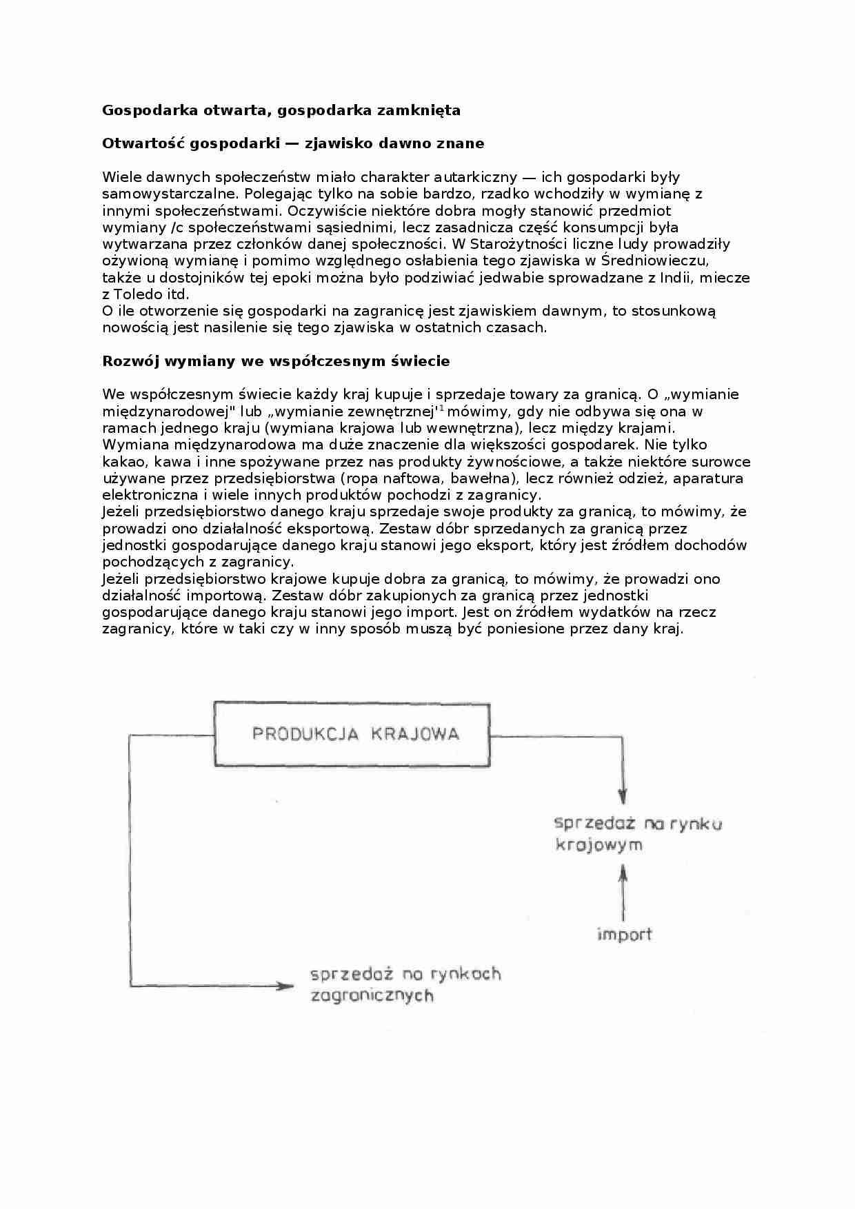 Bilans płatniczy i wymiana międzynarodowa - strona 1