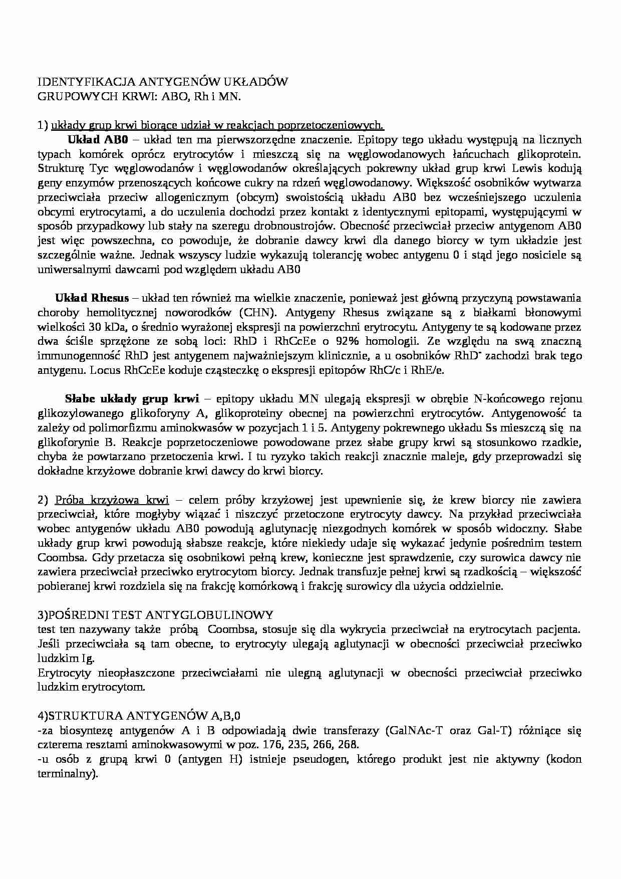 Immunologia - materiały - strona 1