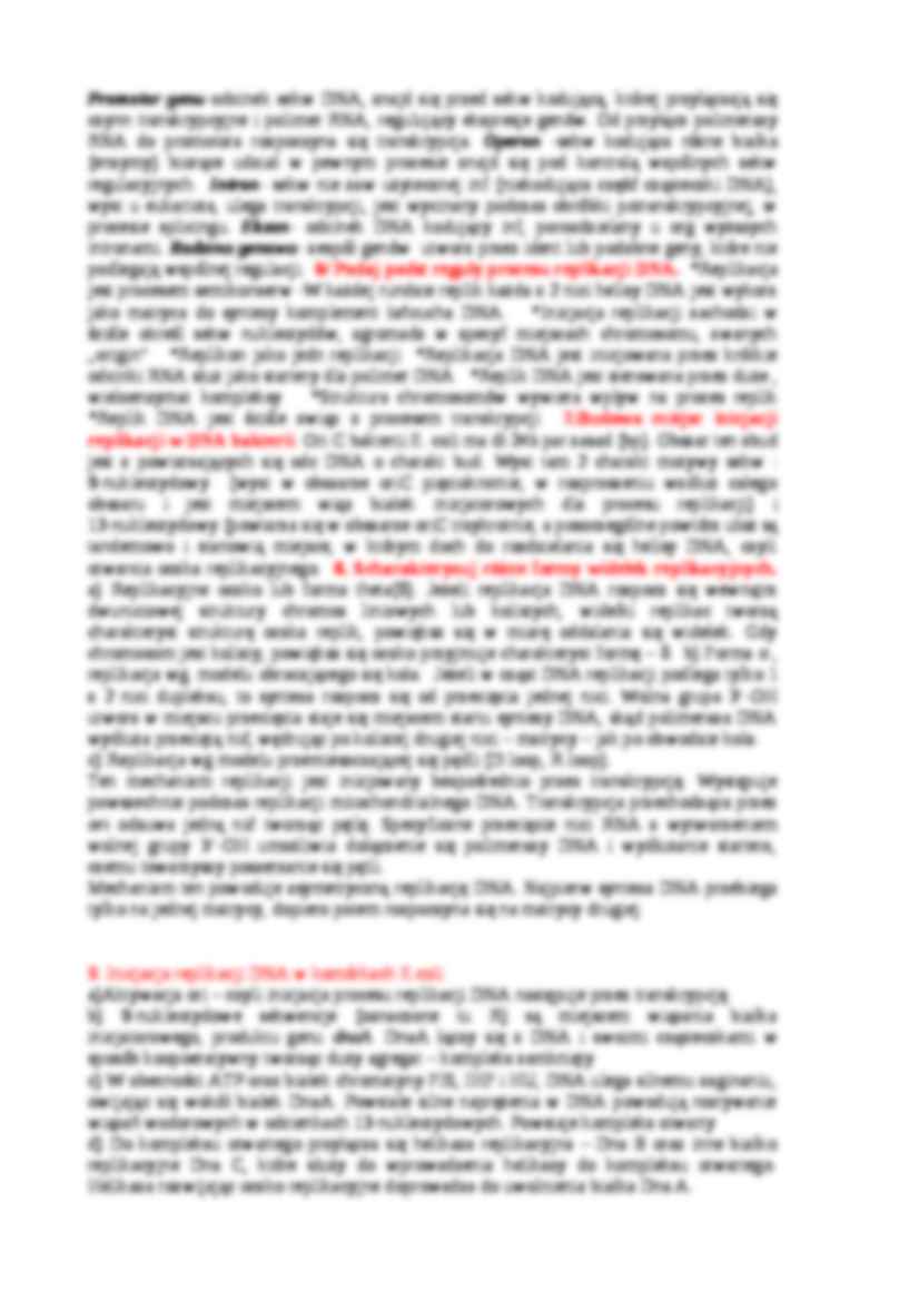 Genetyka molekularna - materiały - strona 2