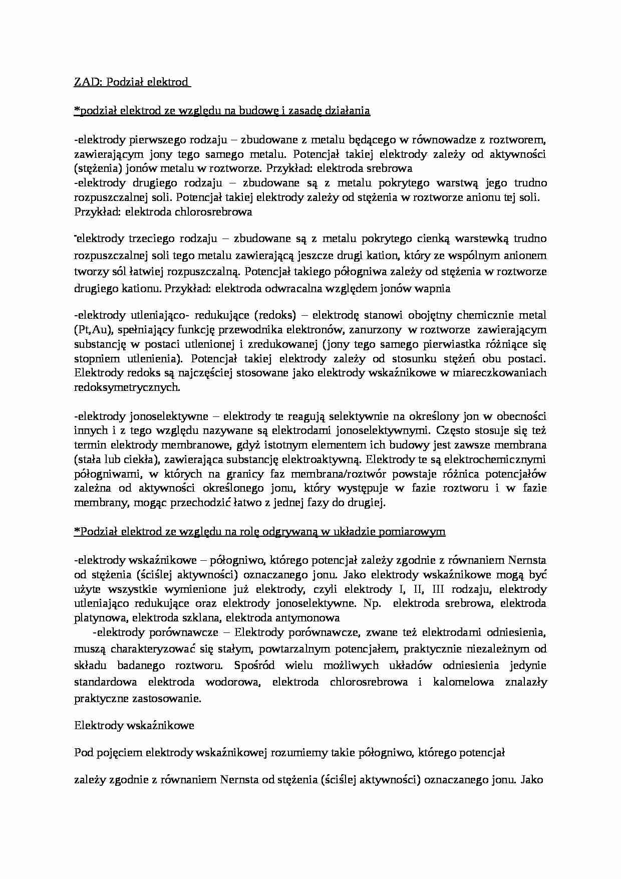 Metody instrumentalne badań chemicznych zanieczyszczeń środowiska - materiały - strona 1