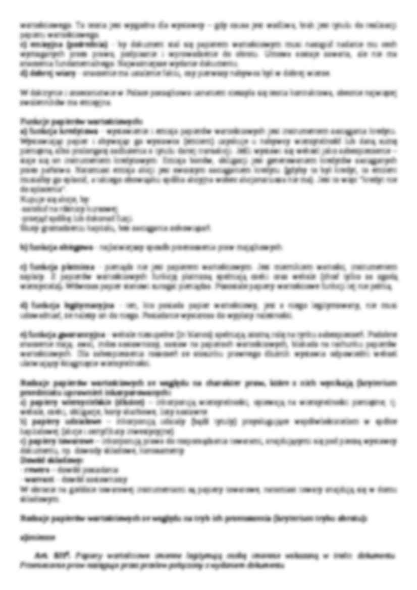Papiery wartościowe -  pojęcie, zakres, systematyka i źródła - strona 2
