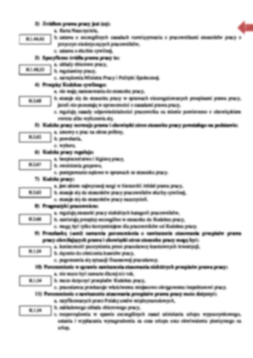 Prawo pracy - pytania egzaminacyjne - strona 3