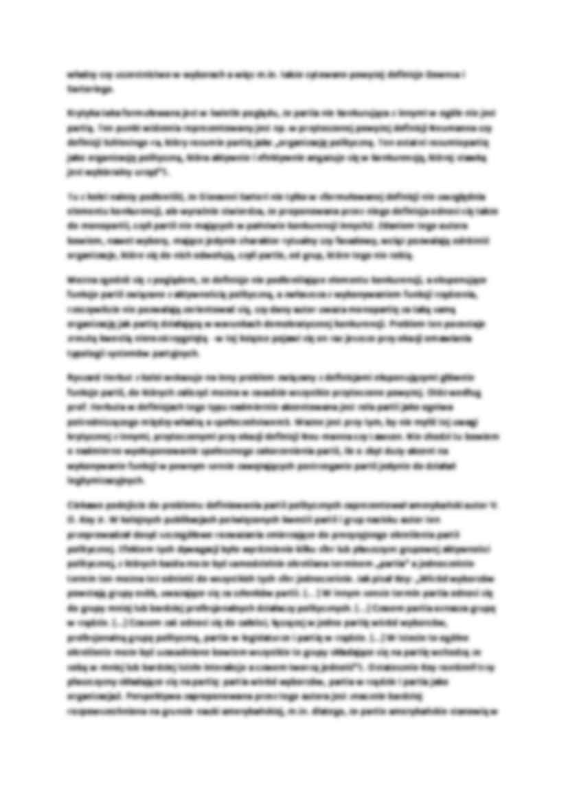 Partie polityczne - definicje i geneza - strona 3