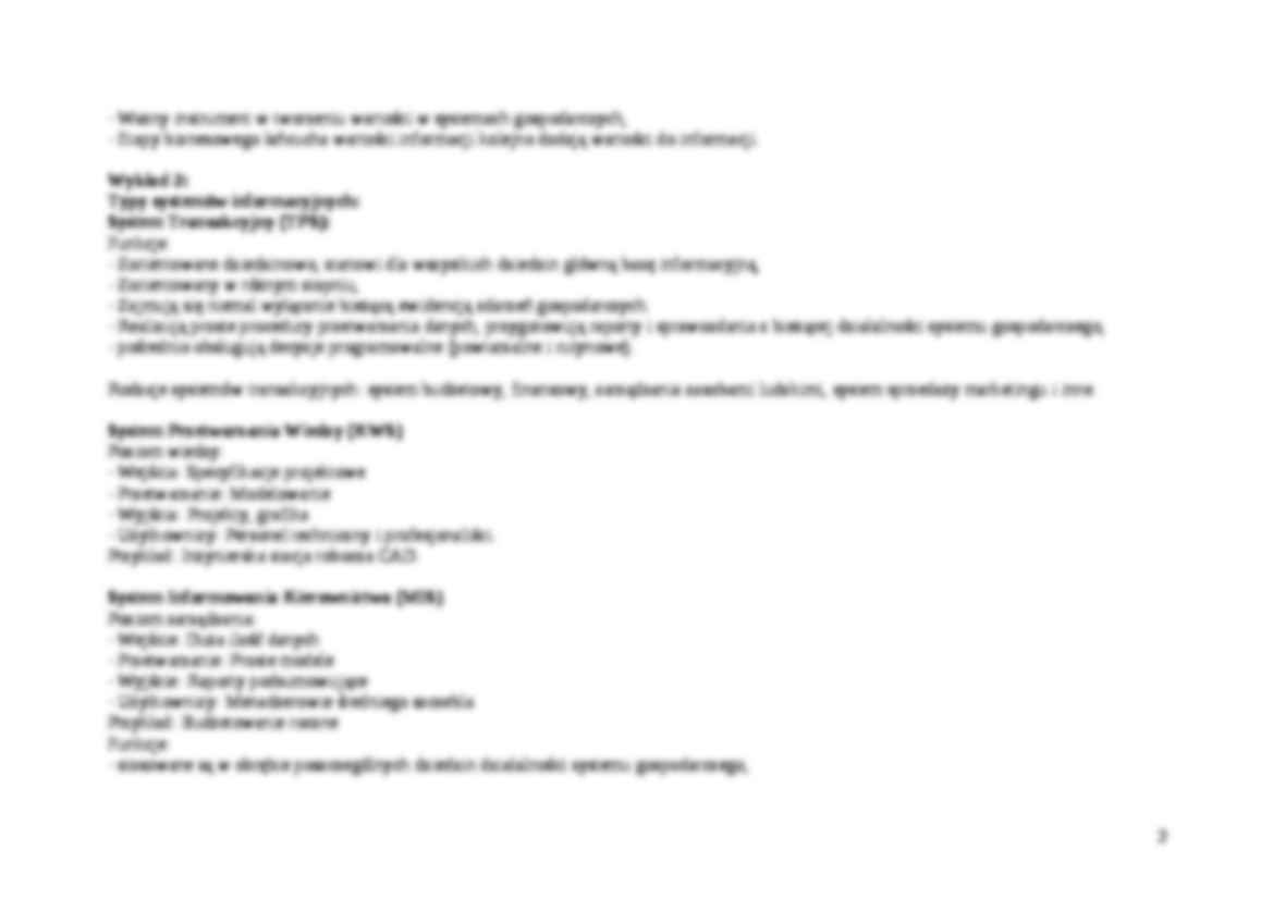 Wykłady z informatyki ekonomicznej - strona 2