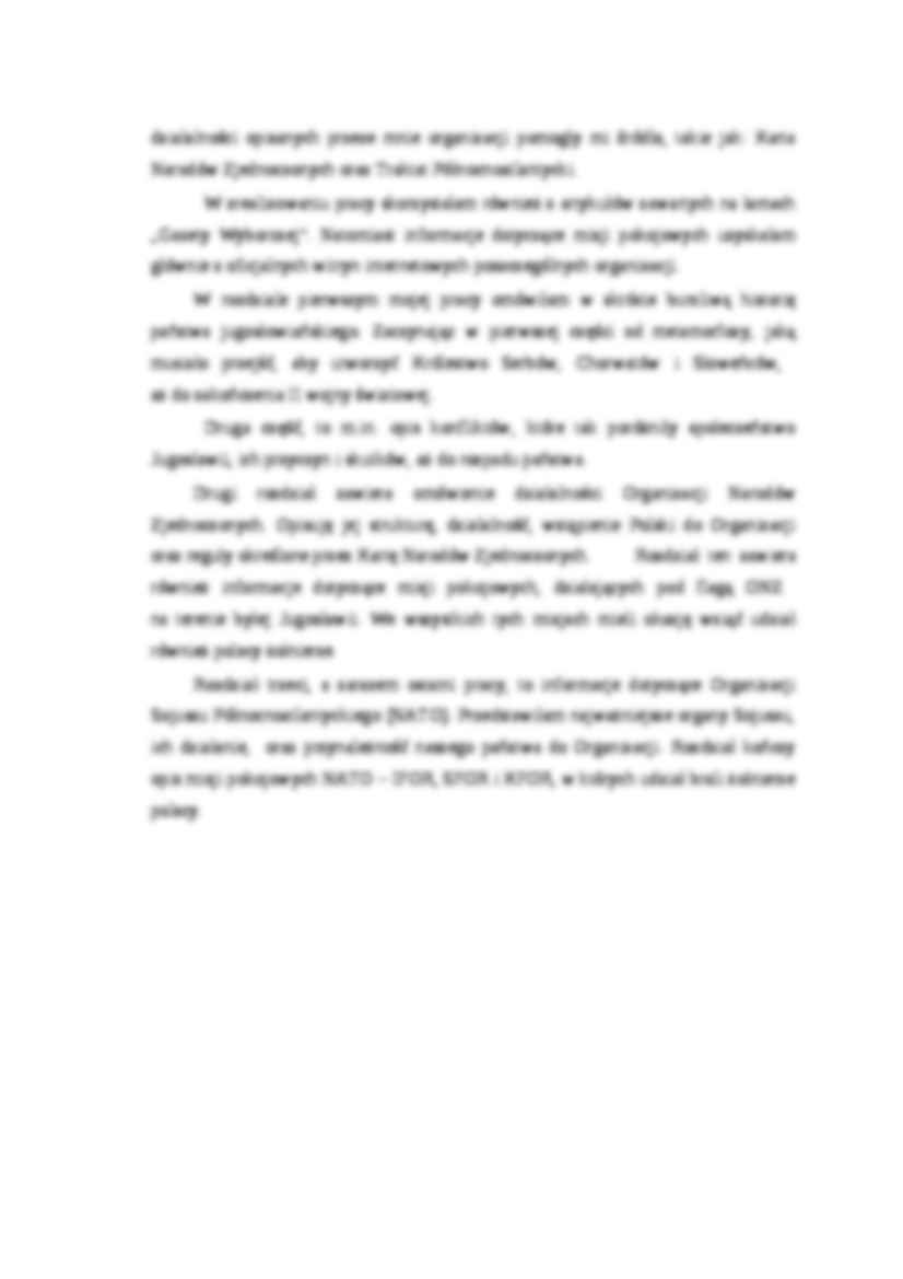 Polska w misjach pokojowych - praca licencjacka - strona 3