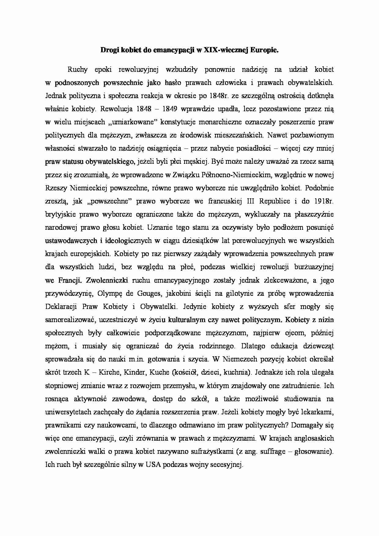 drogi kobiet do emncypacji - strona 1