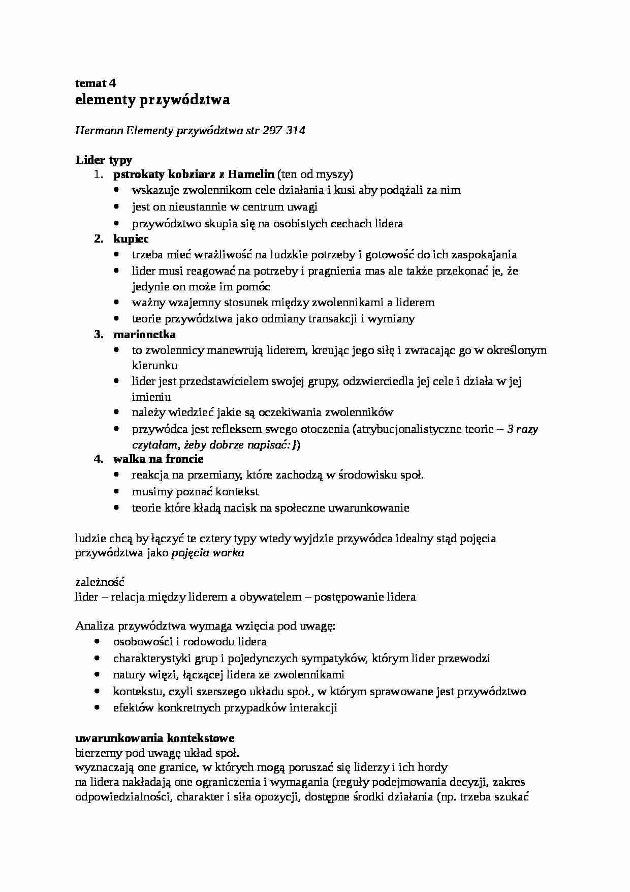 Przywództwo polityczne - strona 1