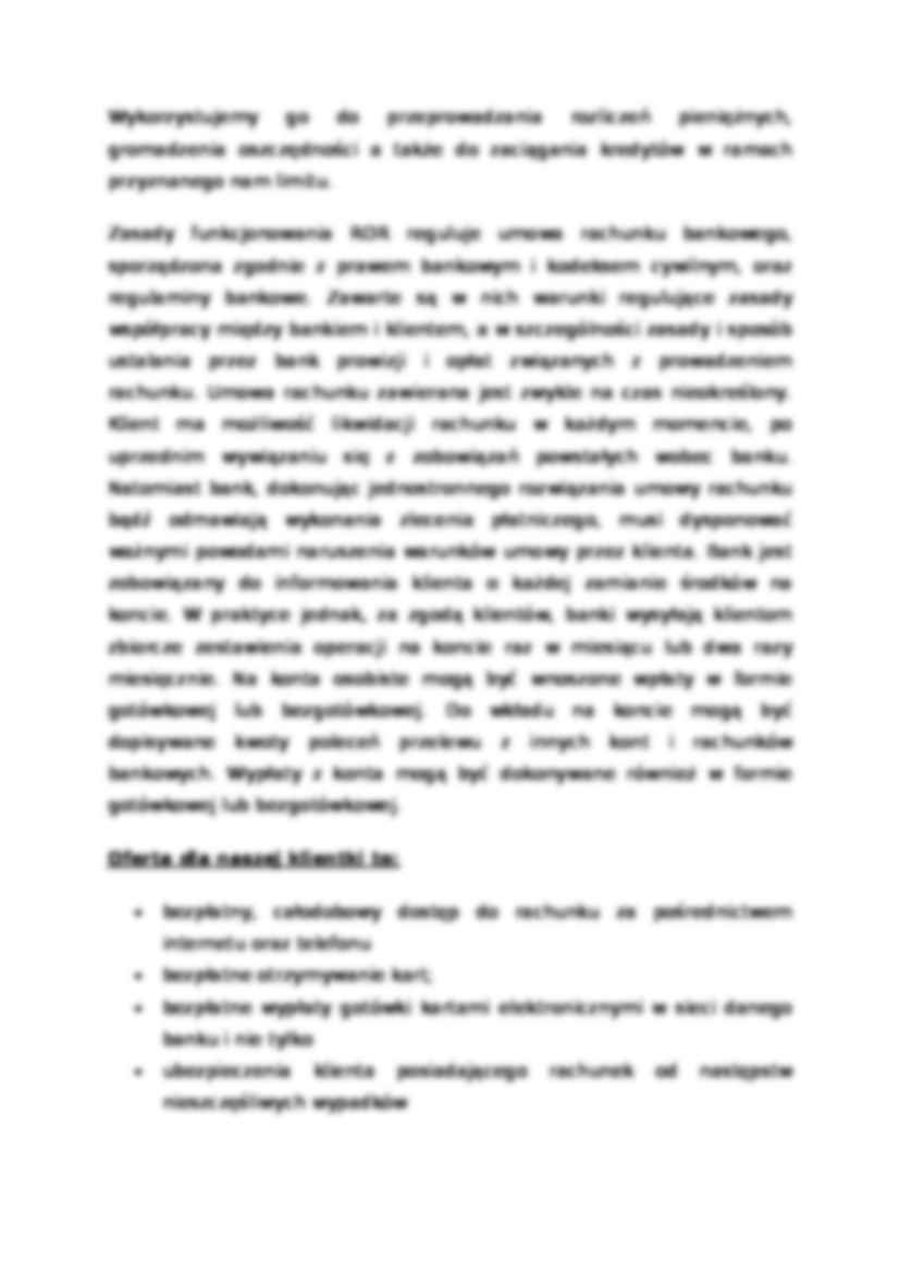 Oferta produktowa banku - strona 2