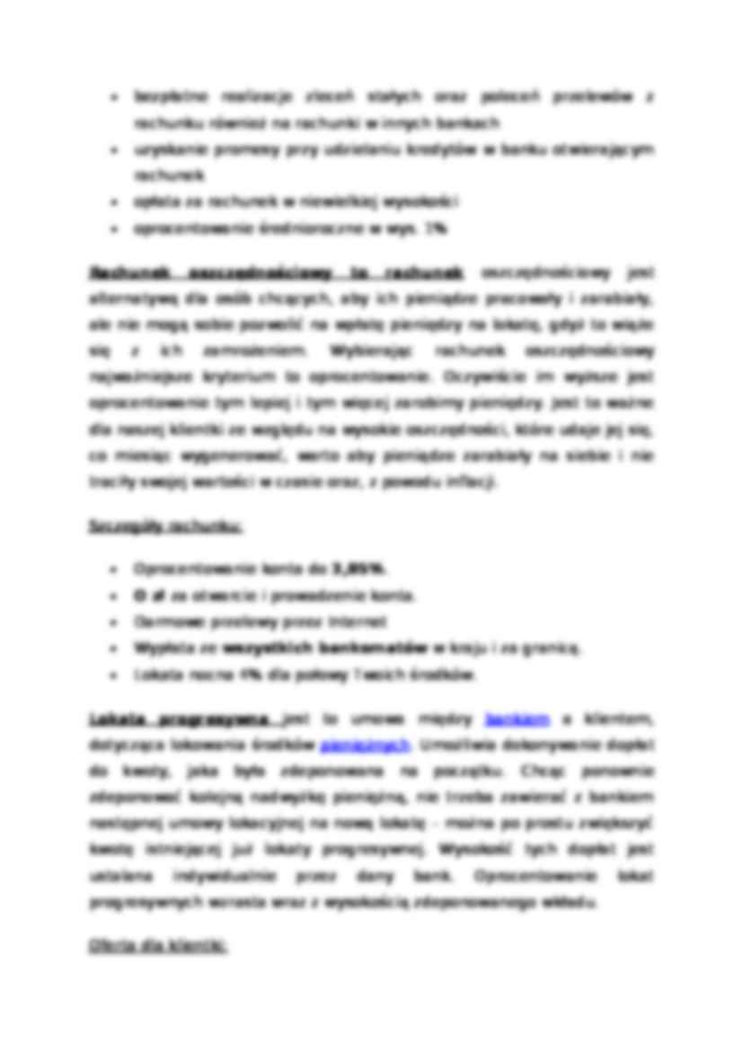Oferta produktowa banku - strona 3
