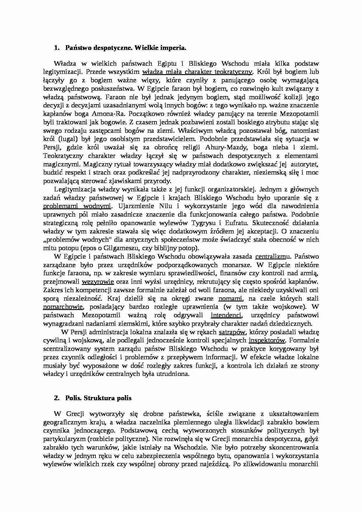 Historia Instytucji Politycznych - strona 1