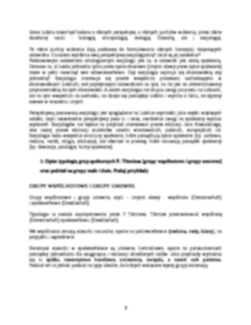 socjologia - opracowane pytania do zaliczenia - strona 3