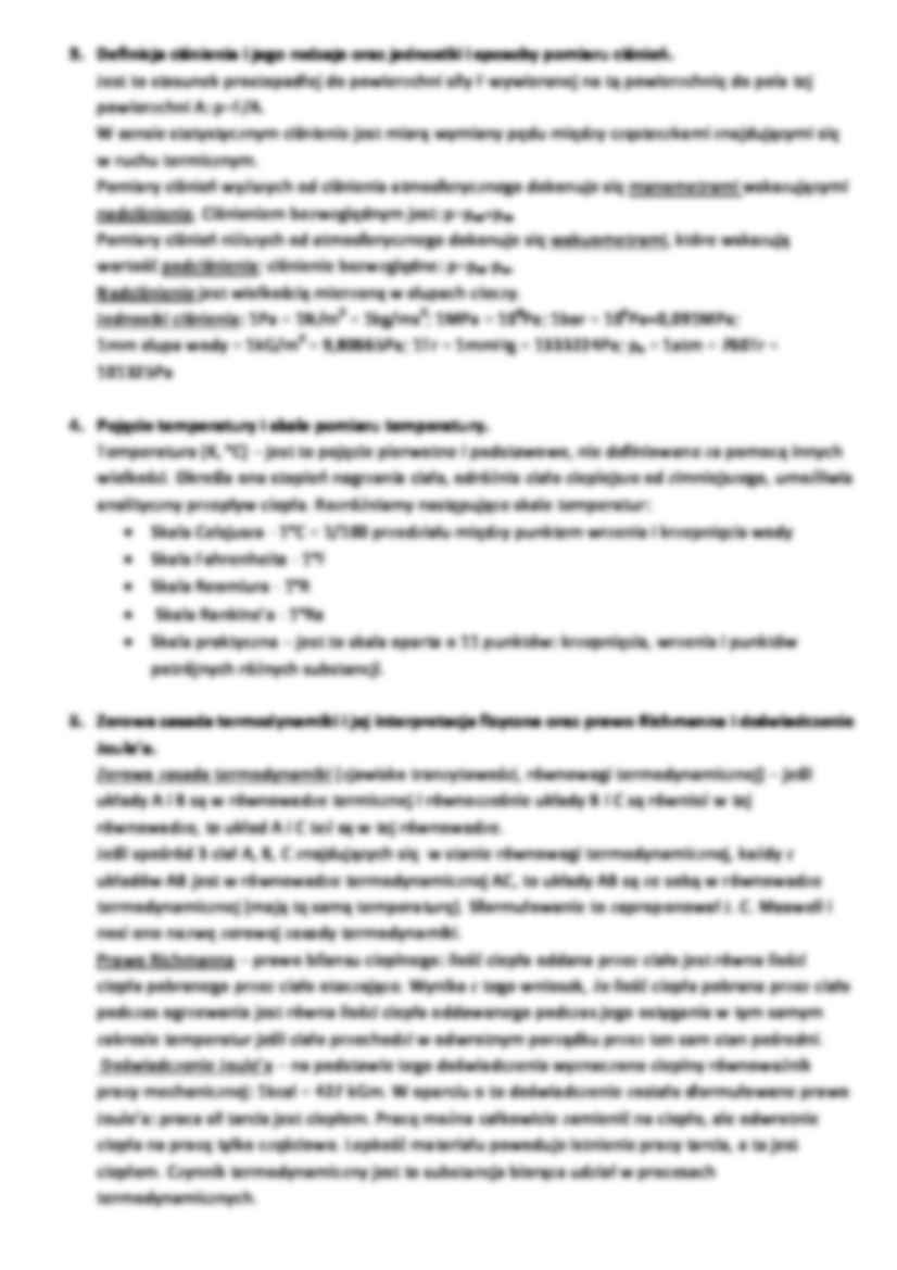 Podstawy techniki cieplnej - pytania i odpowiedzi - strona 2