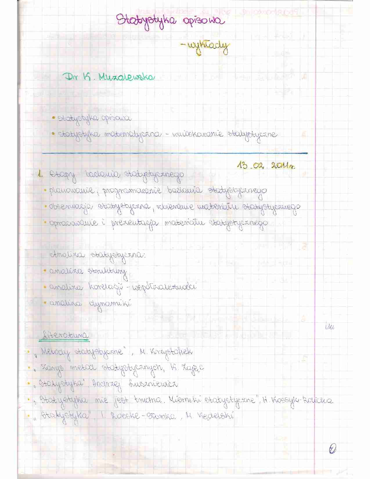 Podstawowe pojęcia statystyczne - strona 1