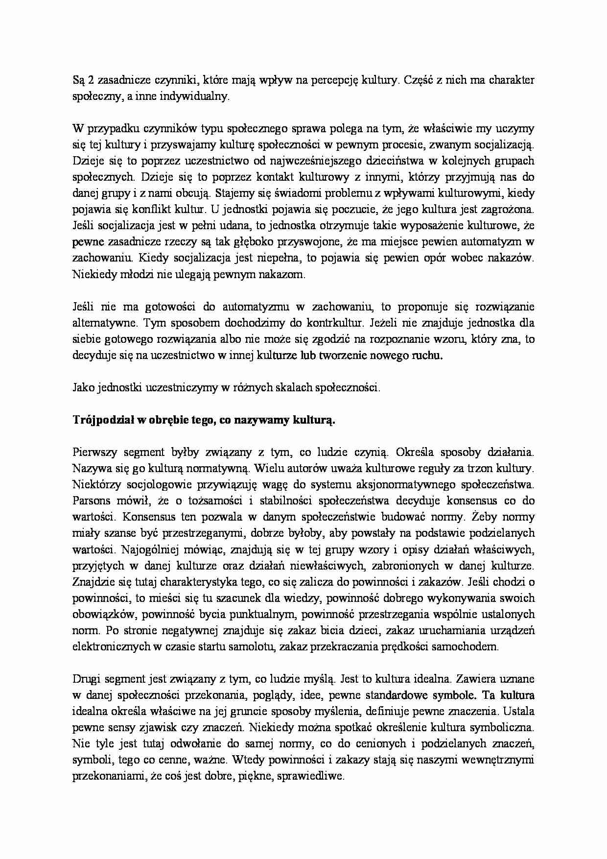 Socjologia - Tradycja kulturowa, Socjologiczna koncepcja osobowości, Koncepcja osobowości Freuda, Typologie osobowości społecznej - strona 1