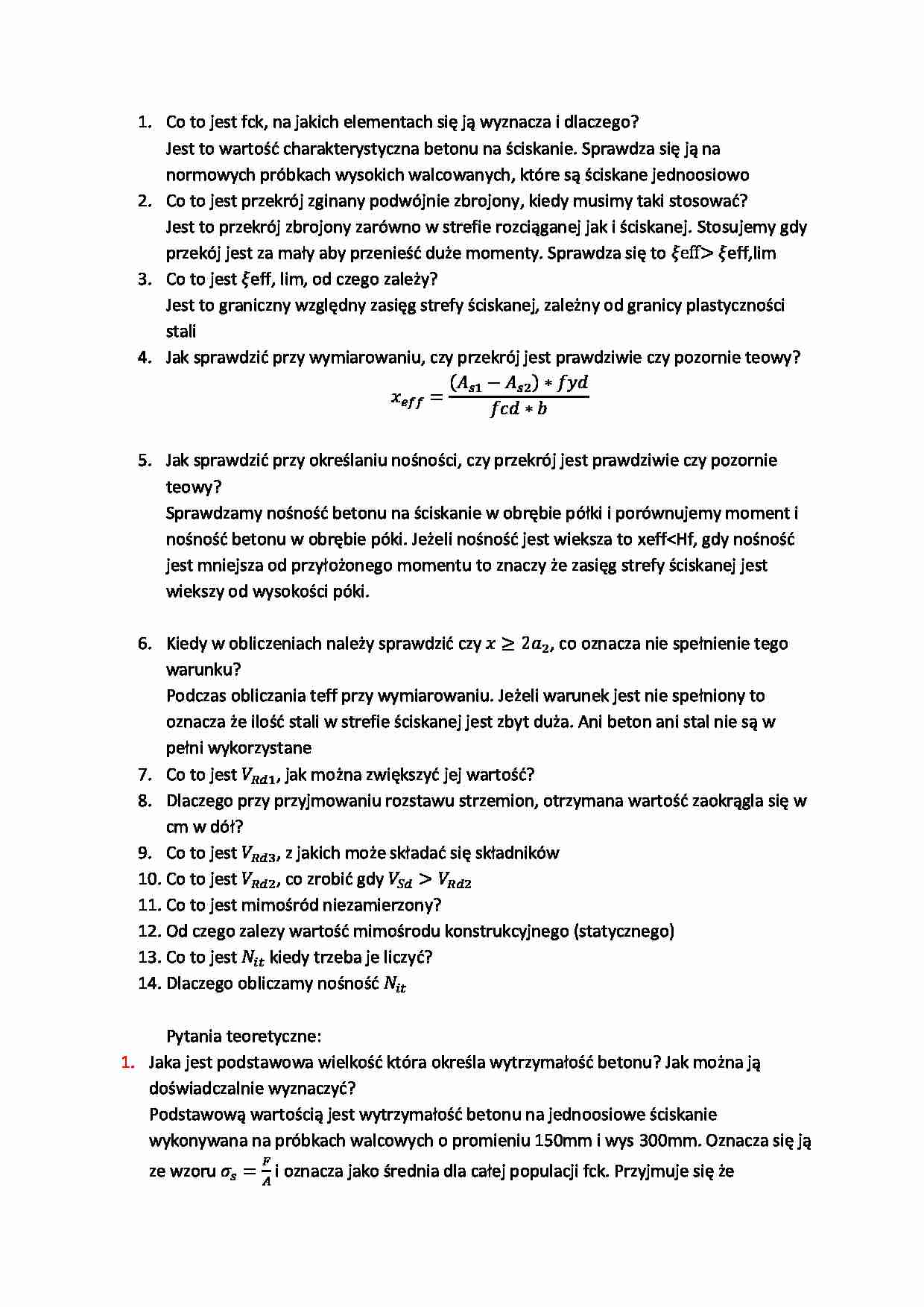 Konstrukcje betonowe - elementy i hale - strona 1