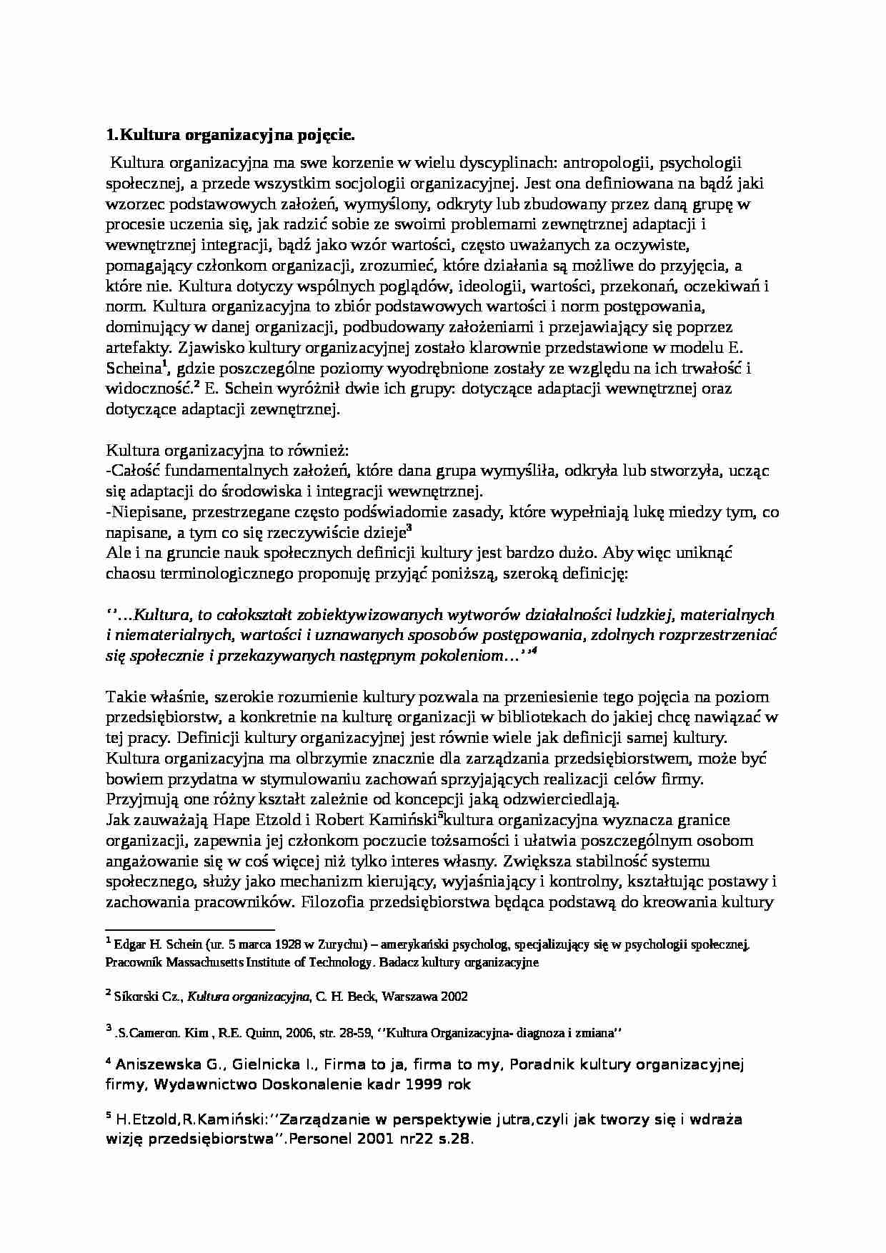 Kultura organizacji pracy - strona 1