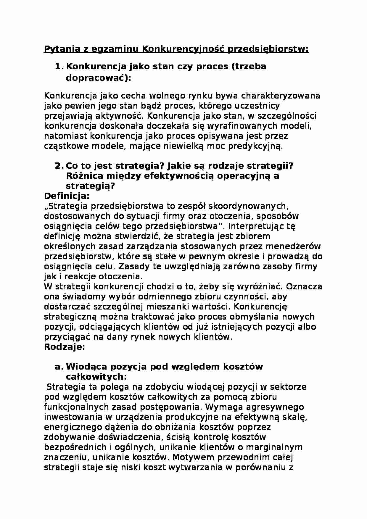 egzamin pytania i odpowiedzi - strona 1