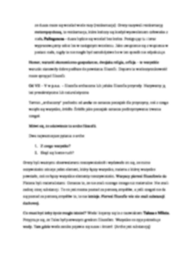 Filozofia - etymologia, moniści, eleaci - strona 3