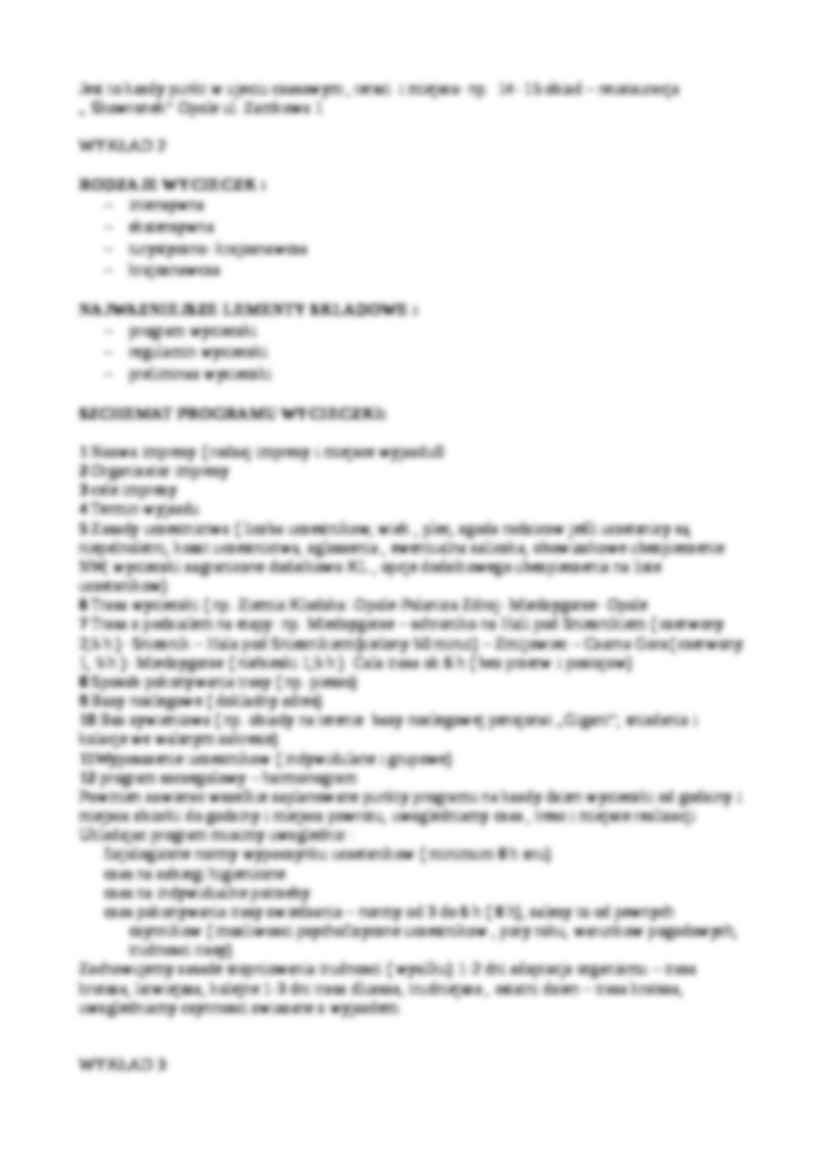 Aktywność plenerowa - wykłady - strona 2