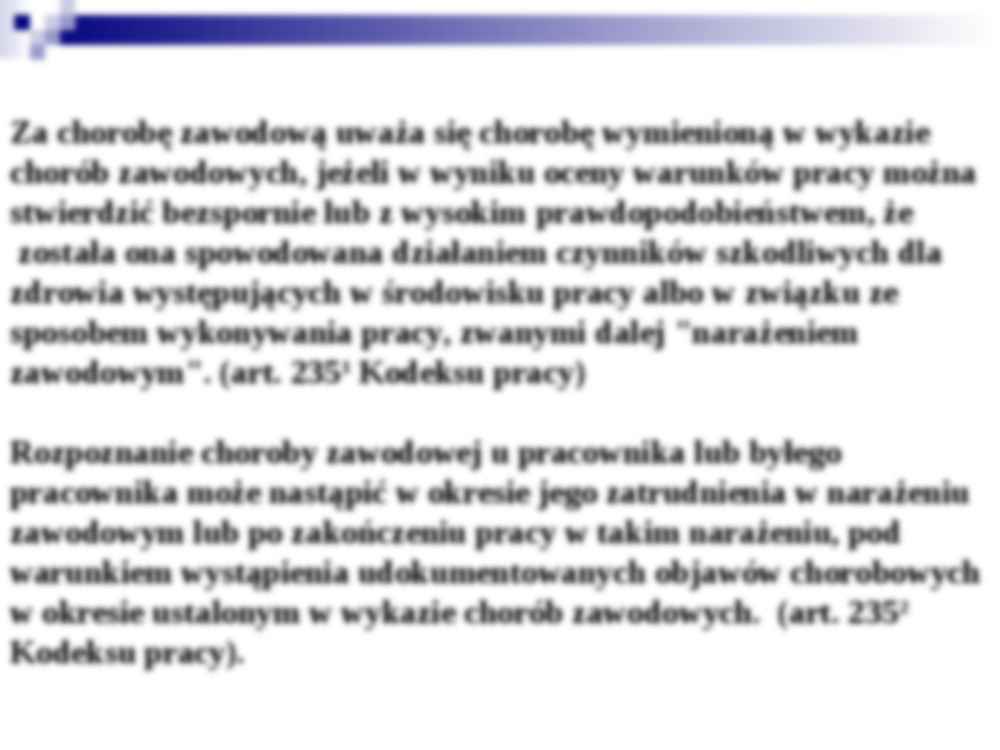Choroby zawodowe - Ryzyko - strona 2