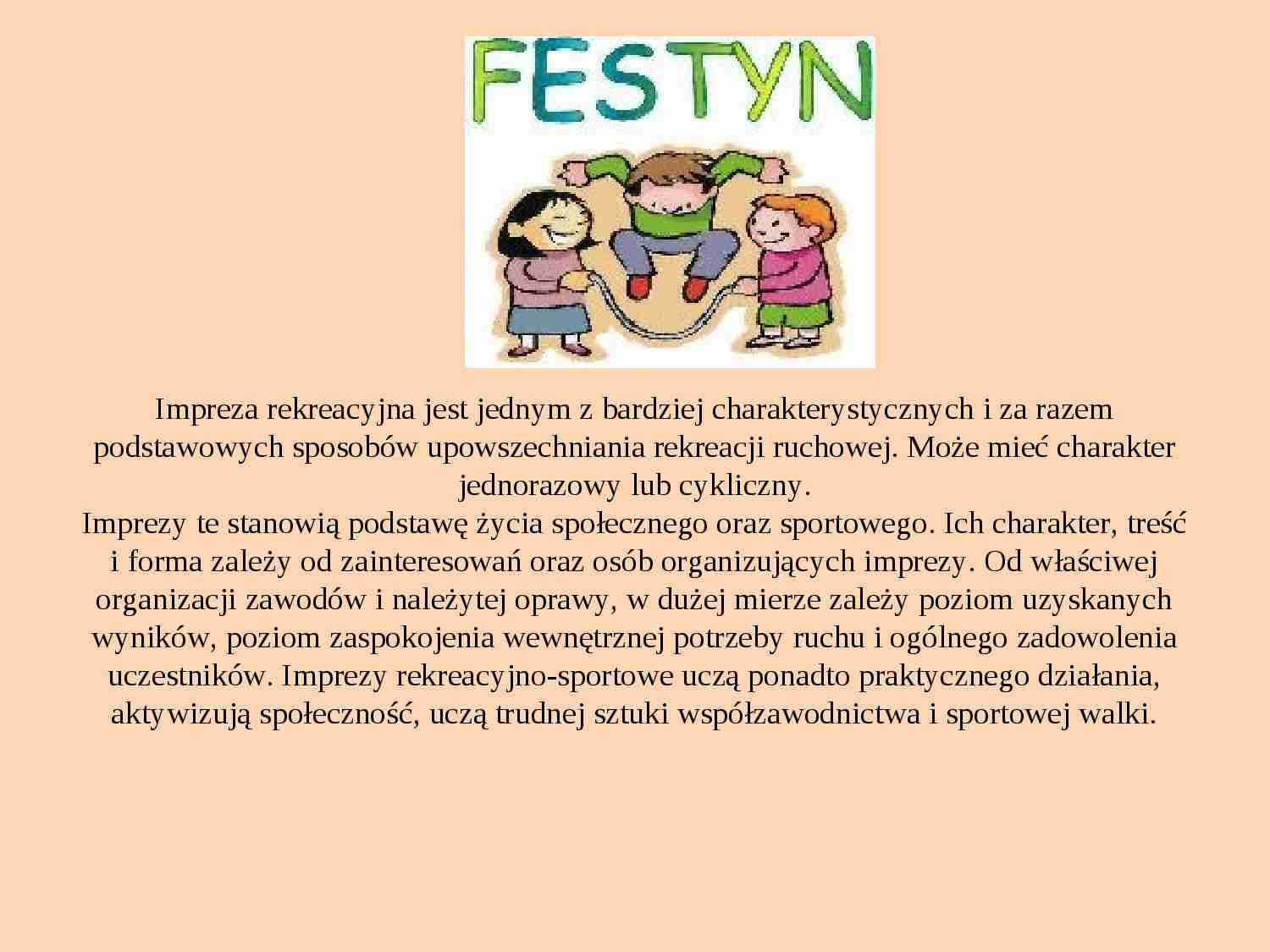 Organizacja festynu - strona 1