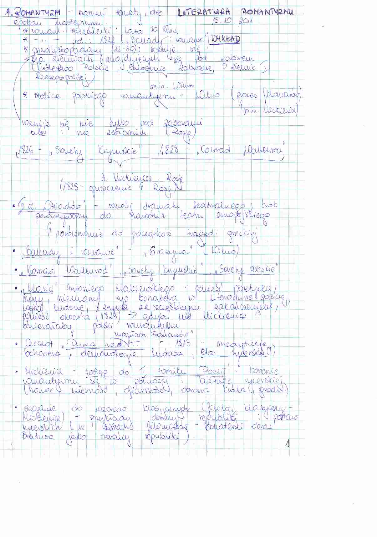 Romantyzm cz. I - strona 1