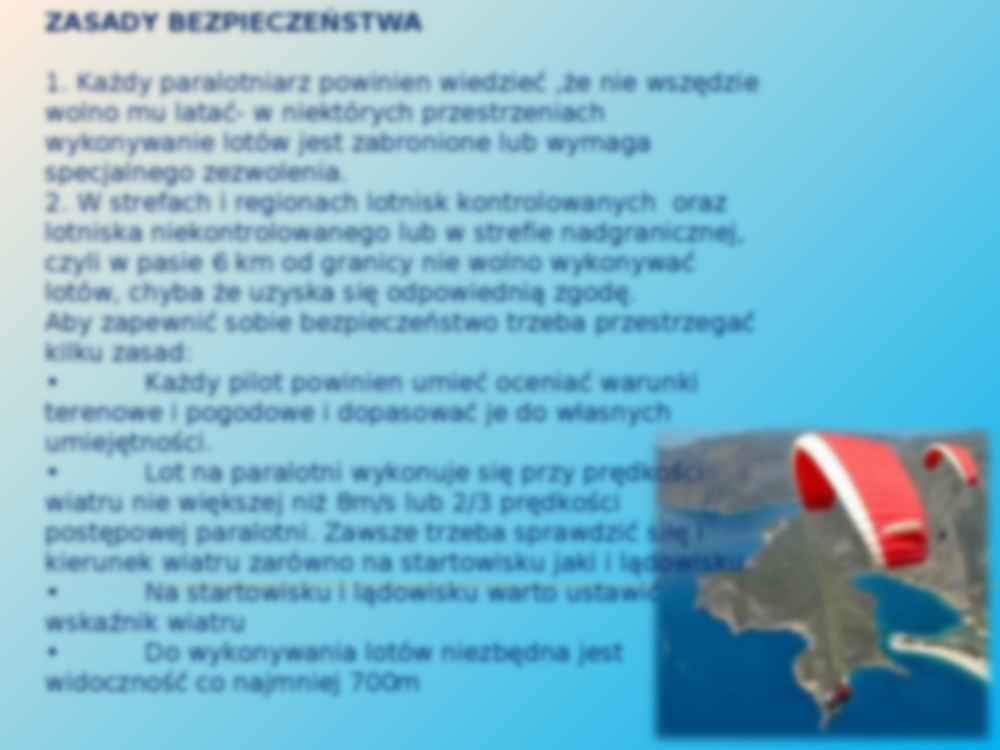 Paralotnictwo, szybownictwo, skoki na spadochronie - strona 3