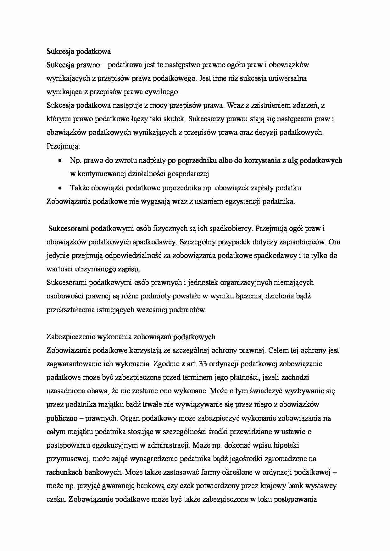 Ogólna charakterystyka podatków ze względu na ich przedmiot - strona 1